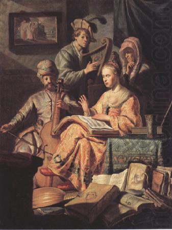 Musical company (mk33), REMBRANDT Harmenszoon van Rijn